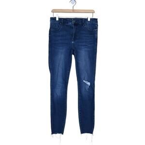 Kut from the Kloth Womens 6 Hi Waist Skinny Distressed Jean